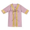 OBEEII Newborn Muslim Thobe Baby Boys Abaya + Turbans Head Scarf + Kaftan Set Toddler Islamic Arabic Dubai Ramadan Eid Outfits Purple pink 12-24 Months view 3