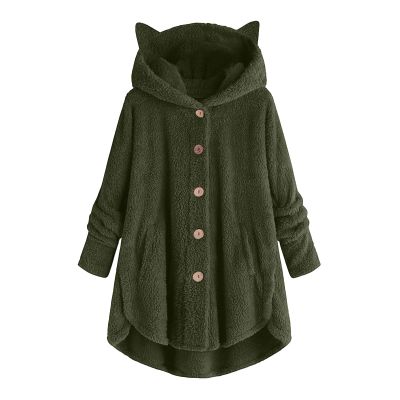 KICILVS Winter Coats for Women Fuzzy Fleece Pullover Sherpa Sweatshirt Soft Warm Oversized Hoodie Comfy Plus Size Loungewear