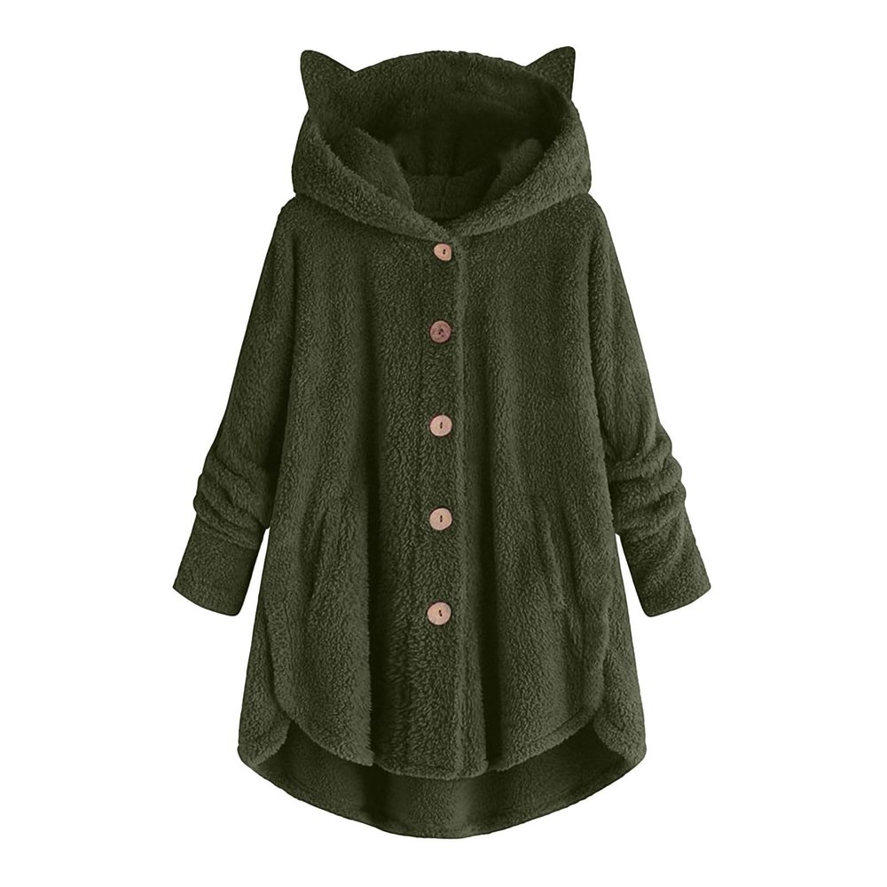 KICILVS Winter Coats for Women Fuzzy Fleece Pullover Sherpa Sweatshirt Soft Warm Oversized Hoodie Comfy Plus Size Loungewear