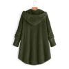 KICILVS Winter Coats for Women Fuzzy Fleece Pullover Sherpa Sweatshirt Soft Warm Oversized Hoodie Comfy Plus Size Loungewear view 3
