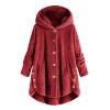 KICILVS Winter Coats for Women Fuzzy Fleece Pullover Sherpa Sweatshirt Soft Warm Oversized Hoodie Comfy Plus Size Loungewear view 1