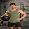 COOFANDY Men's Workout Tank Tops Pack Dry Fit Sleeveless Running Shirts Gym Muscle Bodybuilding T Shirts Black/Army Green view 3