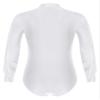 vastwit Mens One-Piece Latin Tango Dance Shirt Leotard Shiny Unitard Bodysuit Ballroom Dance Costume White Small view 4