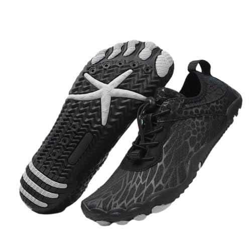 BIUHFN Climbing Sneakers,Lightweight Breathable Sports Shoes Lovers Athletic Shoes,Black Magma US 9 Women/US8 Men