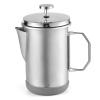 Lixada Camping Coffee Pot 1L French Press Coffee Maker with Foldable Handle Coffee Kettles Stainless Steel for Camping Picnic Home view 1