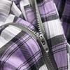 HENGAO Men's Plaid Pants Casual Skinny Stretch Slim Fit Chino Dress Pants, T24- Purple, 38 view 3