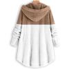 Lolvmvchi When Is Sherpa Hoodie Women Early Deals Winter Jackets For Women Split Fashion Casual Long Sleeve Plush Coat (Khaki, Xxxxxl) view 2