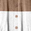 Lolvmvchi When Is Sherpa Hoodie Women Early Deals Winter Jackets For Women Split Fashion Casual Long Sleeve Plush Coat (Khaki, Xxxxxl) view 3
