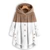 Lolvmvchi When Is Sherpa Hoodie Women Early Deals Winter Jackets For Women Split Fashion Casual Long Sleeve Plush Coat (Khaki, Xxxxxl) view 4