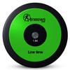 4THROWS Low Spin Competition Discus for Track & Field, High School, College, Men & Women  70% Rim Weight, IAAF World Athletics Certified with Free Carry Bag, Neon Green and Black, 1.6kg view 1
