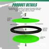4THROWS Low Spin Competition Discus for Track & Field, High School, College, Men & Women  70% Rim Weight, IAAF World Athletics Certified with Free Carry Bag, Neon Green and Black, 1.6kg view 4
