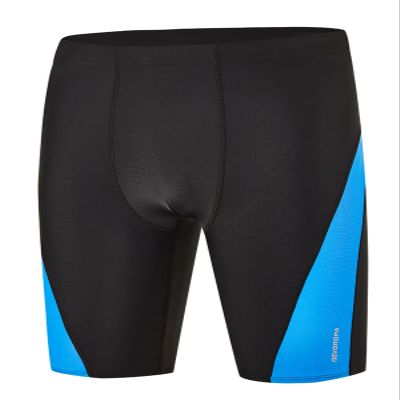 DEVOROPA Boys Swim Jammers Youth Competitive Swim Team Trunks Racing Swimsuit Athletic Swimming Shorts Slim Fit Black/Blue XL