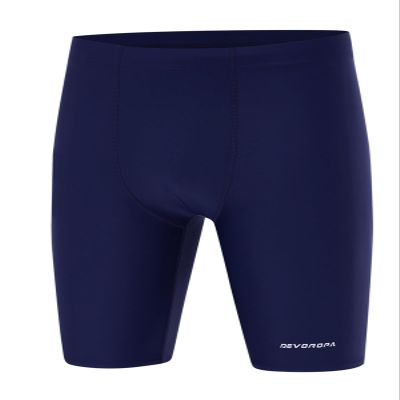 DEVOROPA Boys' Swim Jammers Husky Youth Competitive Swim Team Suit Quick Dry Athletic Swimsuit Swimming Trunks Broad Shorts UPF 50+ Navy S