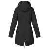 Sale Sign Fuzzy Jackets For Women Early Deals Winter Jackets For Women Outdoor Plus Size Hooded Windproof Loose Coat Long Sleeve Windbreaker Zip (Grey, M) view 2