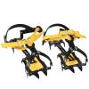 10 - Teeth Crampons, Strap Binding Type Ice Grips Slip Cleats Ice Crampons Winter Snow Boot Shoe Covers for Hiking view 1