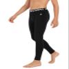 DEVOROPA Boys Leggings Slim Fit Quick Dry Youth Compression Pants Sports Tights Basketball Base Layer Black M view 2