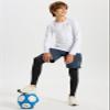 DEVOROPA Boys Leggings Slim Fit Quick Dry Youth Compression Pants Sports Tights Basketball Base Layer Black M view 4