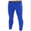 DEVOROPA Boys Leggings Husky Quick Dry Youth Compression Pants Sports Tights Basketball Base Layer Royal Blue M view 1