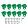 TYTOGE 10Pcs Rock Climbing Holds,Indoor Outdoor Rock Wall Climbing Kit,Comfortable Hand Feeling Climbing Rock Wall Grips for Kids Adults (Green) view 1