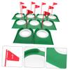 POPETPOP Golf Training Tool Set 9 Pcs Putting Cup Flag for Accurate Indoor/Outdoor Practice view 2