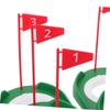 POPETPOP Golf Training Tool Set 9 Pcs Putting Cup Flag for Accurate Indoor/Outdoor Practice view 3