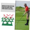 POPETPOP Golf Training Tool Set 9 Pcs Putting Cup Flag for Accurate Indoor/Outdoor Practice view 4