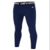 DEVOROPA Boys Leggings Slim Fit Quick Dry Youth Compression Pants Sports Tights Basketball Base Layer Navy XS view 1