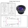 Miasazyr PVS14 Lens PVS31 Front Objective Lens 40 Degrees 1X Night Vision Tube Monocular PVS 69 Lens,Black view 2
