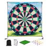 HEVIRGO Golf Chipping Game Mat Set,Golf Chipping Game Set Indoor Outdoor Games Play Equipment Golf Score Dart Game Chip Game Golf Training Aid,Golf Games for Adults Indoors 180cm view 1