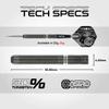 Winmau Darts Callisto 24g 90% Professional Tungsten Steel Tip Darts Set with Dart Flights and Dart Shafts (Stems) view 4