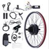 24 Inch Ebike Conversion Kit 36V 500W Rear Wheel E Bike Motor Conversion Hub Electric Bicycle Wheel, 5 Speed Rear Wheel Motor Kit Ebike Cycling Hub Motor with Dual Mode Controller,LCD Display, PAS view 1