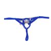 Men'S Sexy Thong Pouch Underwear Seamless Chain Ring G-String Low Rise Butt-Flaunting Stretch Jock-Straps Blue view 1