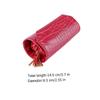 AOKWAWALIY 2pcs Watch Box Jewelry Roll Bag Portable Jewelry Organizer Travel Organizer Bags Chain Necklace for Men Jewelry Bag Jewelry Storage Organizer Travel Jewelry Organizer Cloth Red view 3