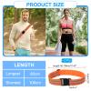PATIKIL Adjustable Reflective Running Belt 1.9 Inch, 2 Pcs Glow Pt Belt Sash for Cycling Walking Motorcycle Gear, Red-Orange view 2