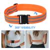 PATIKIL Adjustable Reflective Running Belt 1.9 Inch, 2 Pcs Glow Pt Belt Sash for Cycling Walking Motorcycle Gear, Red-Orange view 4