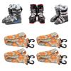 FLEXMAN 4Pcs Ski Boot Carrier Strap, Universal Thickening Snowboard Boot Carrier Sling, 73cm Length Portable Ski Boots Shoulder Strap for Skating and Rollerblading view 4