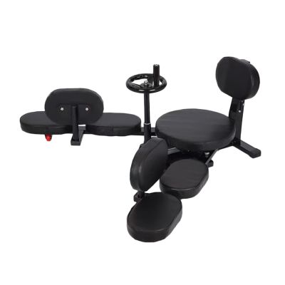 BXKCFYBSQ Leg Stretcher with Backrest,Leg Split Stretching Machine,Heavy Duty Splits Trainer,Fitness Training Equipment,for Ballet Yoga Sports Training,Load Capacity 200 Kg(Black)