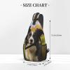 DJUETRUI Sling Bag for Women Men Chest Bag Sling Backpack Mohado Border Collie Dog Crossbody Bag Fanny Pack Daypack for Travel Hiking view 2