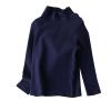 AIMAOMI Little & Big Kids Soft Cotton Long Sleeve Mock Turtleneck Shirts Girls Turtleneck Long Sleeve (Navy, 5-6 Years) view 1