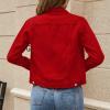 Shopping Long Jackets For Women Winter Coats For Women 2023 Trendy Denim Cotton Jacket With Pockets Denim Jacket Coat (Red, L) Placed Recently By Me view 4