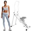 BEUDUOQI Stair Stepper Climber for Home Gym Exercise, Vertical Climber Exercise Machine for Full-Body Workout, Compact Folding Cardio Exercise Climber with Adjustable Handlebar & Pedals,White view 1