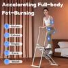 BEUDUOQI Stair Stepper Climber for Home Gym Exercise, Vertical Climber Exercise Machine for Full-Body Workout, Compact Folding Cardio Exercise Climber with Adjustable Handlebar & Pedals,White view 2