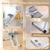 BEUDUOQI Stair Stepper Climber for Home Gym Exercise, Vertical Climber Exercise Machine for Full-Body Workout, Compact Folding Cardio Exercise Climber with Adjustable Handlebar & Pedals,White view 3