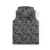 SNOW DREAMS Boys Girls Puffer Vest Hooded Quilted Outwear Sleeveless Jacket Lined Zipper Waistcoat Grey Dinosaur Size 14 view 2