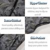 SNOW DREAMS Boys Girls Puffer Vest Hooded Quilted Outwear Sleeveless Jacket Lined Zipper Waistcoat Grey Dinosaur Size 14 view 4