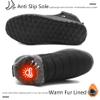 HAJINK Women Boots Warm Lightweight Waterproof Soft Slip-On Casual Black Ankle Winter Snow Shoes(Black,8) view 3