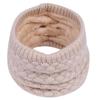 1Pc Winter Warm Brushed Knit Neck Warmer Circle Go Out Wrap Cowl Loop Shawl Outdoor Ski Climbing Scarf For Men Women(White) view 3