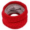 1Pc Winter Warm Brushed Knit Neck Warmer Circle Go Out Wrap Cowl Loop Shawl Outdoor Ski Climbing Scarf For Men Women(White) view 4