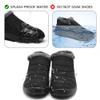HAJINK Women Boots Warm Lightweight Waterproof Soft Slip-On Casual Black Ankle Winter Snow Shoes(Black,11.5) view 4