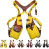 Anti-Theft Harness,Anti Theft Harness Wallet for Men, Underarm Double Shoulder Bag for Men Hidden Anti-Theft Wallets,Adjustable PU Leather Strap Wallet (New Yellow,Thickened) view 1